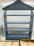 Vintage 1989 Lenox Spice Village Set of 24 Spice Jar Houses wit Wooden Blue Rack