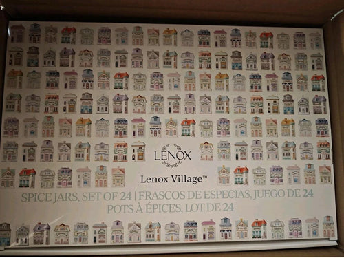 NEW Lenox Village Spice Jar 24 Piece Set Complete Collection 2024